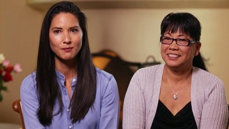 A picture of Olivia Mun with her mother, Kim.